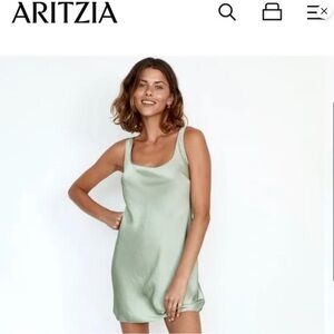 Aritzia Wilfred Silk Mini Dress